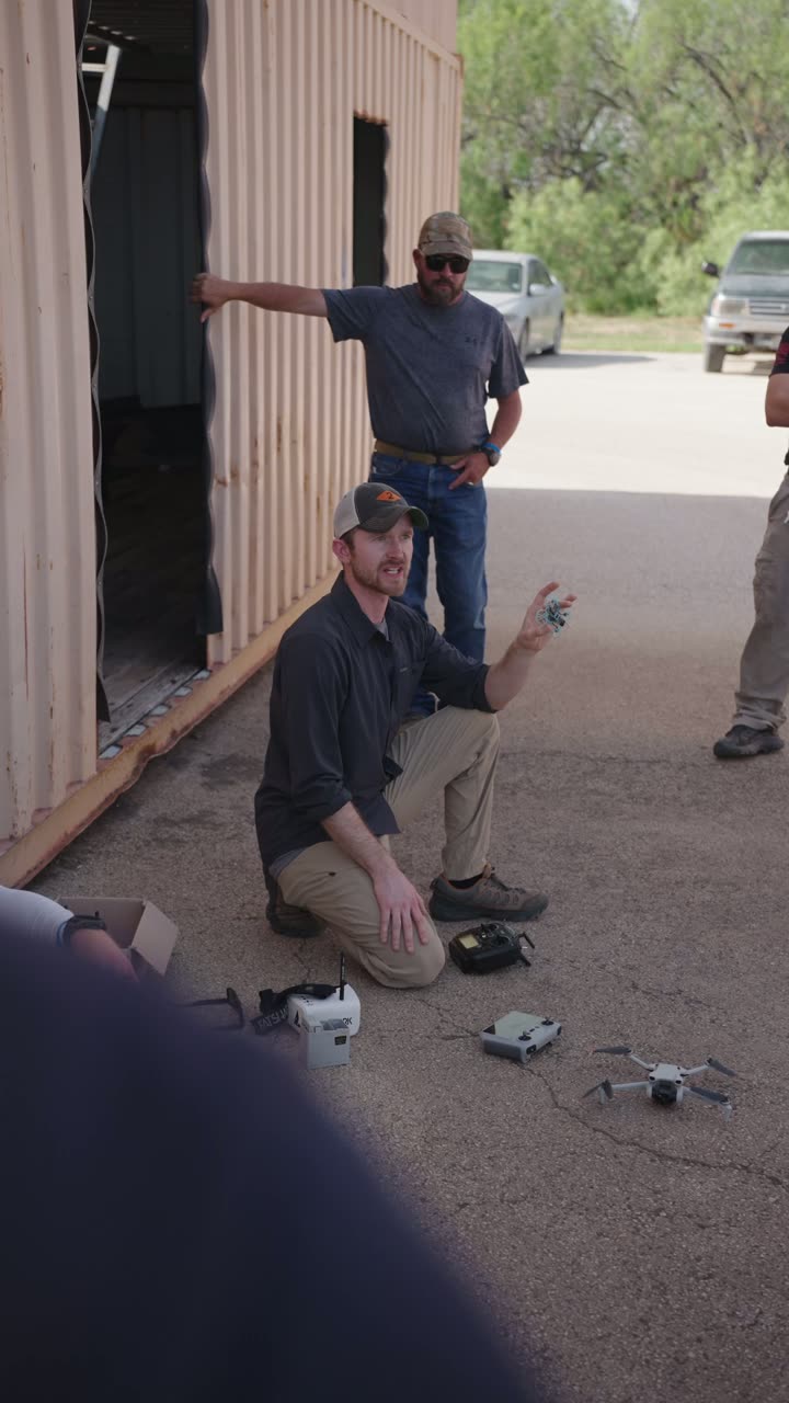 Outdoor drone setup video preview